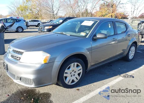2013 Dodge Avenger Se из США, поврежденный, VIN 1C3CDZAB2DN753175